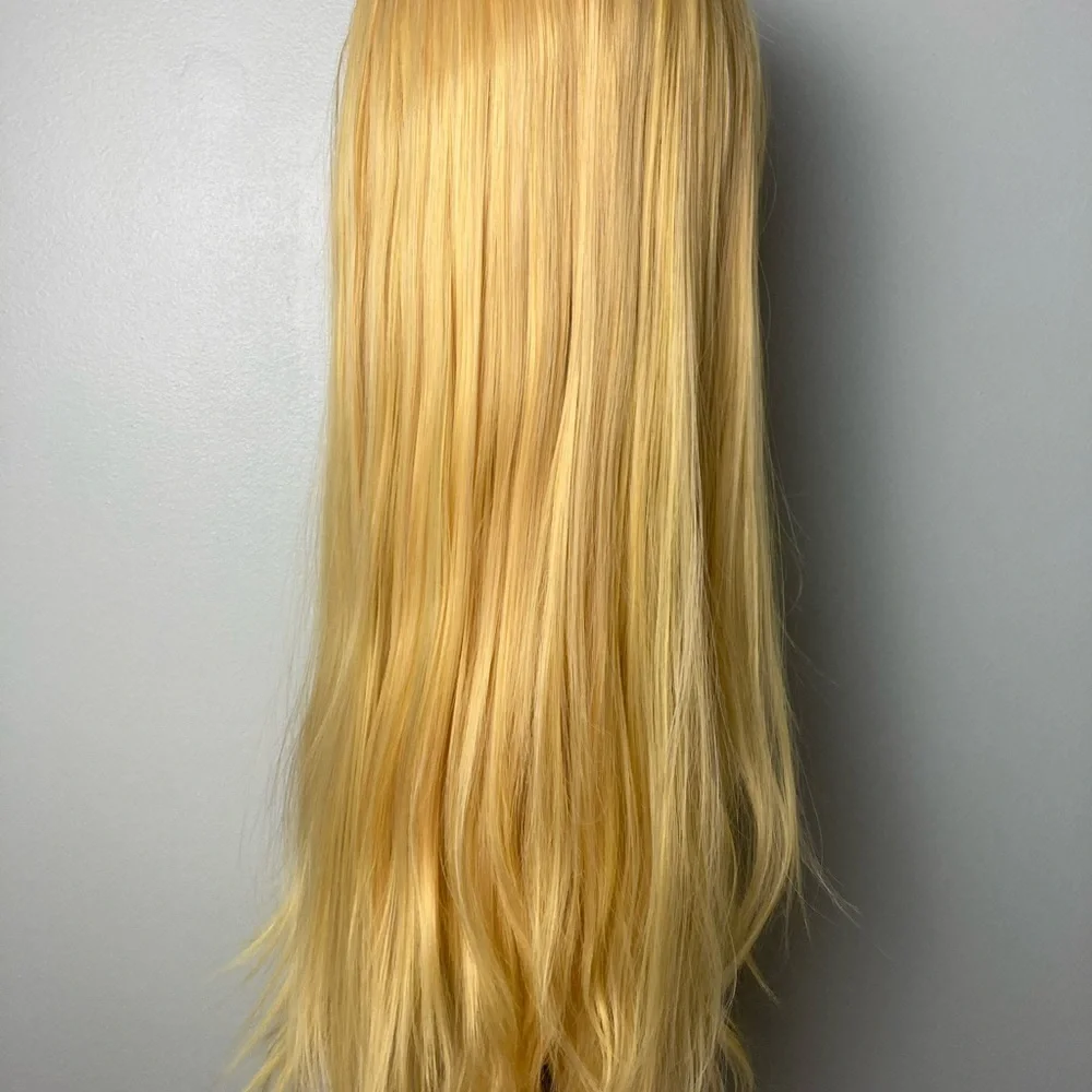 Straight Yellow Wig Lace Front Wig